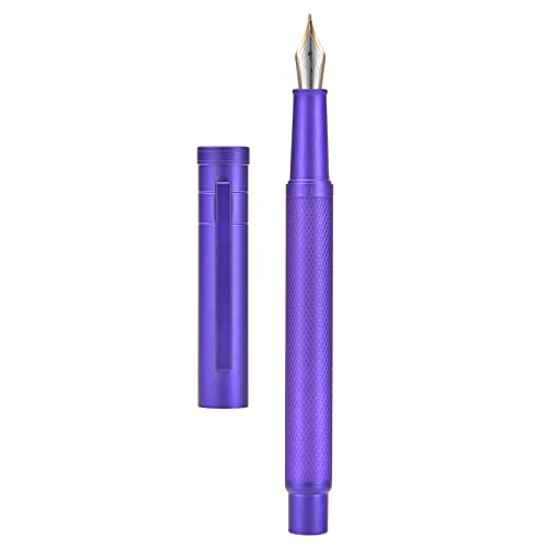Hongdian Füllfederhalter mit langer Feder und Spitze aus Iridium, Set im klassisches Design mit Konverter und Fülleretui aus Metall, Lila (Purple Forest) Hongdian Füllfederhalter mit langer Feder und Spitze aus Iridium, Set im klassisches Design mit Konverter und Fülleretui aus Metall, Lila (Purple Forest) von erofa