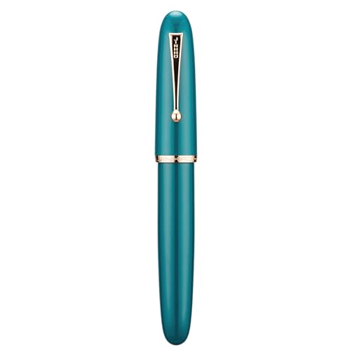 Jinhao 9019 Füllfederhalter #8 Heartbeat Mittlere Feder, Seeblau, große Größe, Kunstharz, Büroschreibstift mit großem Konverter Jinhao 9019 Füllfederhalter #8 Heartbeat Mittlere Feder, Seeblau, große Größe, Kunstharz, Büroschreibstift mit großem Konverter von erofa