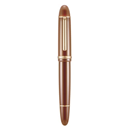 erofa Jinhao X159 Füllfederhalter mit feiner Spitze, Braun mit goldenem Clip, Acryl, große Größe erofa Jinhao X159 Füllfederhalter mit feiner Spitze, Braun mit goldenem Clip, Acryl, große Größe von erofa