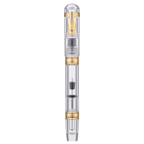 erofa Majohn C5 Vakuum Füllfederhalter Feine Feder, Große Kapazität Transparent Acryl Schreiben Geschenk Stift von erofa