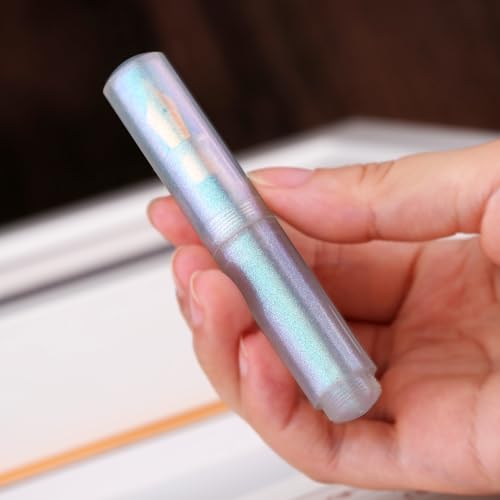 erofa Majohn Wancai Mini Eyedropper Füllfederhalter, feine Feder, Perlgrünes Harz, Taschenformat, Reise-Kurzstift von erofa
