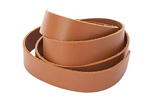 Lederband, Lederriemen Flach 20 x 2 mm. Hellbraun 1 Meter Lederband, Lederriemen Flach 20 x 2 mm. Hellbraun 1 Meter von esnado