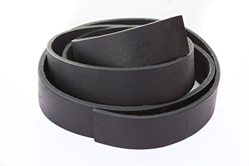 esnado Lederband, Lederriemen Flach. 1 Meter. Breite/Farbe: wählbar (Breite: 40 mm, Schwarz) | ECHTES Leder | pflanzlich gegerbt | Schmuck, Armbänder, Basteln, Dekorieren, DIY, Mittelalter von esnado