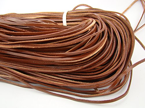 Lederband Flach Eckig 3 mm x 2 mm. Braun. 5 m Länge: wählbar Lederband Flach Eckig 3 mm x 2 mm. Braun. 5 m Länge: wählbar von esnado