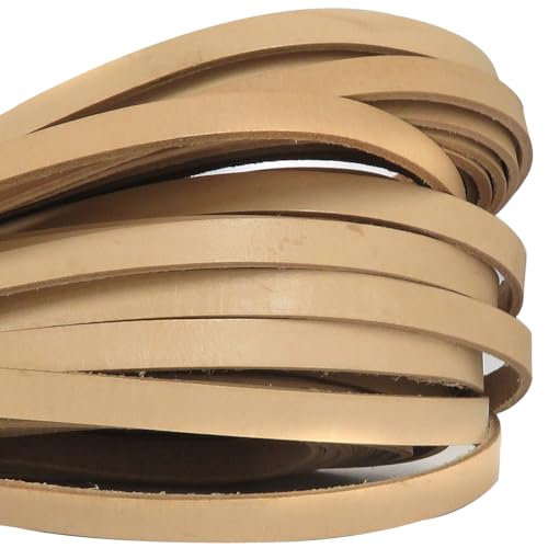 esnado Lederband Flach. 1 cm x 2,5 mm. Natur 10 m. - Länge/Farbe: wählbar esnado Lederband Flach. 1 cm x 2,5 mm. Natur 10 m. - Länge/Farbe: wählbar von esnado