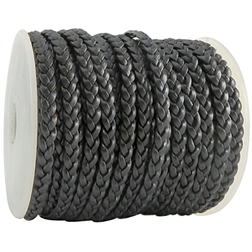 esnado Lederband geflochten flach | Breite: 5 mm | Dicke: 2 mm | Länge: 2 Meter | Farbe: Grau Metallic | ECHTES Leder - pflanzlich gegerbt | zum Basteln | Herstellung von Armbändern, Schmuck esnado Lederband geflochten flach | Breite: 5 mm | Dicke: 2 mm | Länge: 2 Meter | Farbe: Grau Metallic | ECHTES Leder - pflanzlich gegerbt | zum Basteln | Herstellung von Armbändern, Schmuck von esnado