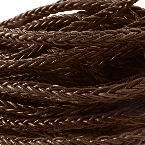 esnado Lederband quadratisch geflochten | 3 mm | Farbe: Braun | Länge: 1 Meter | ECHTES Leder - pflanzlich gegerbt | zum Basteln | Herstellung von Armbändern, Schmuck esnado Lederband quadratisch geflochten | 3 mm | Farbe: Braun | Länge: 1 Meter | ECHTES Leder - pflanzlich gegerbt | zum Basteln | Herstellung von Armbändern, Schmuck von esnado