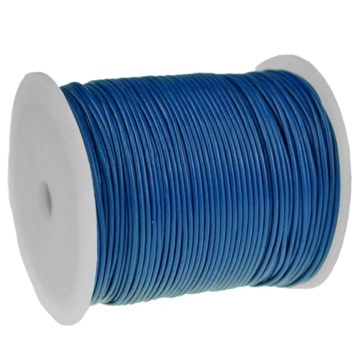 esnado Lederschnur Rund - 1 mm. Blau. 5 Meter | ECHTES Leder | pflanzlich gegerbt | ideal für die Herstellung von Schmuck und Armbändern, Basteln oder Dekorieren, DIY-Projekte, Mittelalter esnado Lederschnur Rund - 1 mm. Blau. 5 Meter | ECHTES Leder | pflanzlich gegerbt | ideal für die Herstellung von Schmuck und Armbändern, Basteln oder Dekorieren, DIY-Projekte, Mittelalter von esnado