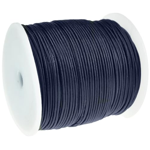 esnado Lederschnur Rund - 1 mm. Navy. 15 Meter | ECHTES Leder | pflanzlich gegerbt | ideal für die Herstellung von Schmuck und Armbändern, Basteln oder Dekorieren, DIY-Projekte, Mittelalter esnado Lederschnur Rund - 1 mm. Navy. 15 Meter | ECHTES Leder | pflanzlich gegerbt | ideal für die Herstellung von Schmuck und Armbändern, Basteln oder Dekorieren, DIY-Projekte, Mittelalter von esnado