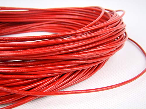 esnado Lederschnur Rund 2 mm. Rot - 20 Meter esnado Lederschnur Rund 2 mm. Rot - 20 Meter von esnado
