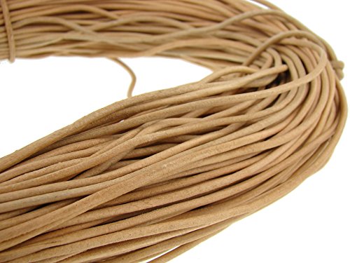esnado Lederschnur Rund, Lederriemen | Durchmesser: 3 mm | Frabe: Natur | Länge: 100 m - ideal für das kreative Lederhandwerk, Schmuck, Accessoires, Gewandung esnado Lederschnur Rund, Lederriemen | Durchmesser: 3 mm | Frabe: Natur | Länge: 100 m - ideal für das kreative Lederhandwerk, Schmuck, Accessoires, Gewandung von esnado