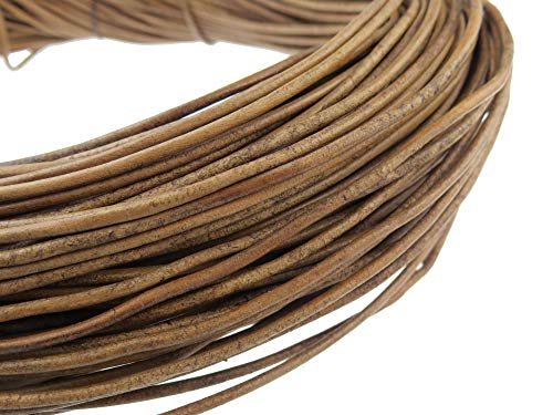 esnado Lederschnur Rund 3 mm. Naturbraun - 100 Meter esnado Lederschnur Rund 3 mm. Naturbraun - 100 Meter von esnado