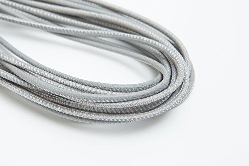 Esnado Weiche Lederschnur Gesäumt 2,5 mm. Farbe: Grau - 2 Meter – für Lederschmuck - Farbe/Länge: wählbar Esnado Weiche Lederschnur Gesäumt 2,5 mm. Farbe: Grau - 2 Meter – für Lederschmuck - Farbe/Länge: wählbar von esnado