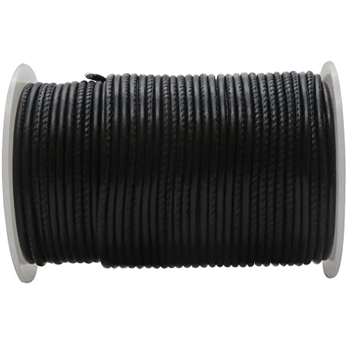 Esnado Weiche Lederschnur Gesäumt 2,5 mm. Farbe: Schwarz – 2 Meter – für Lederschmuck - Farbe/Länge: wählbar Esnado Weiche Lederschnur Gesäumt 2,5 mm. Farbe: Schwarz – 2 Meter – für Lederschmuck - Farbe/Länge: wählbar von esnado