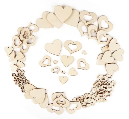 1/2/3/4mm Holzherzen Set,500 Klein Holzherzen für Basteln Hochzeit Deko,Mini Wooden Hearts mit Massivholzherz und Hohlherz,Holzscheiben Herz Streudeko Hochzeit für Weihnachten DIY Tisch/Bilderrahmen 1/2/3/4mm Holzherzen Set,500 Klein Holzherzen für Basteln Hochzeit Deko,Mini Wooden Hearts mit Massivholzherz und Hohlherz,Holzscheiben Herz Streudeko Hochzeit für Weihnachten DIY Tisch/Bilderrahmen von estcoo