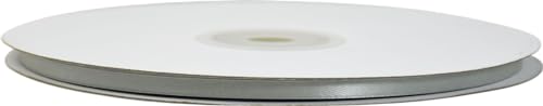 Nastro Doppio Raso Argento 6 mm x 50 metri von etm