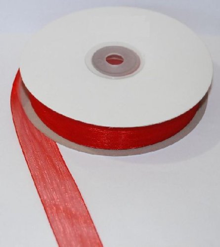 Rotes Organza-Band, Höhe 20 mm, 50 m. Rotes Organza-Band, Höhe 20 mm, 50 m. von etm