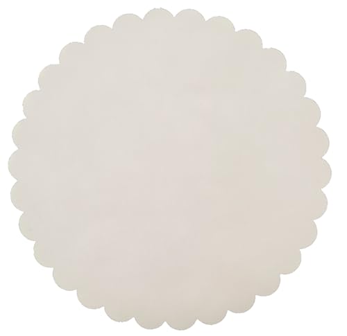 Tüll, 100 Stück, Organza für Hochzeit, Durchmesser 23 cm, weiß von etm