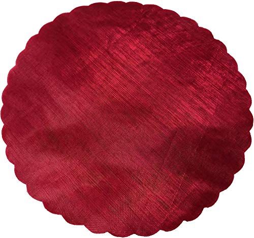 etm 50 Tüllschleier für Gastgeschenke Hochzeit 24 cm Durchmesser bordeaux von etm