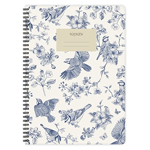 etmamu 134 Notizblock Flowers & Birds A4, 60 Blatt kariert von etmamu