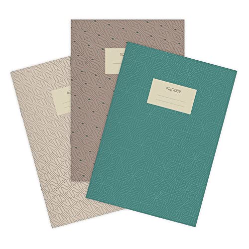etmamu 147 3er-Set Notizhefte A5 | Geometrische Muster, 32 Blatt blanko etmamu 147 3er-Set Notizhefte A5 | Geometrische Muster, 32 Blatt blanko von etmamu