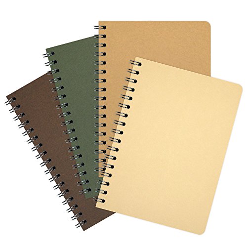 etmamu 628 4er-Pack Notizblöcke Forest A6, 60 Blatt Punktraster von etmamu