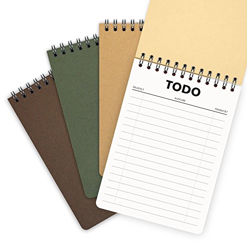 etmamu 678 4er-Pack To-Do-Listen DIN A6 | Forest, 60 Blatt, 3-spaltig, Aufgabenliste, Planung und Zeit-Management etmamu 678 4er-Pack To-Do-Listen DIN A6 | Forest, 60 Blatt, 3-spaltig, Aufgabenliste, Planung und Zeit-Management von etmamu