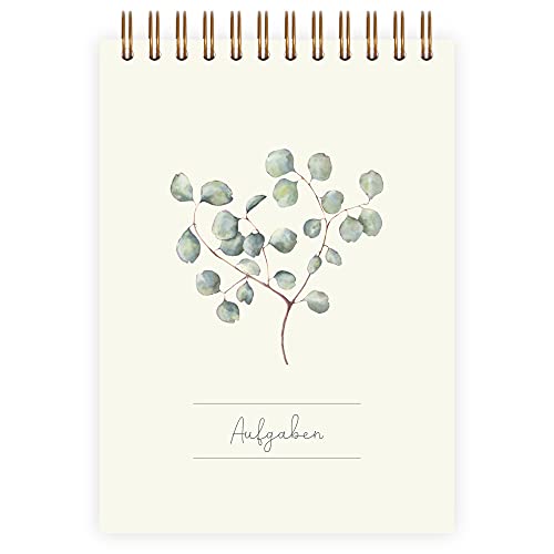 etmamu 780 To-Do-Liste Eukalyptus A6, 50 Blatt, 3-spaltig, für Aufgaben, Projekte und Erledigungen etmamu 780 To-Do-Liste Eukalyptus A6, 50 Blatt, 3-spaltig, für Aufgaben, Projekte und Erledigungen von etmamu