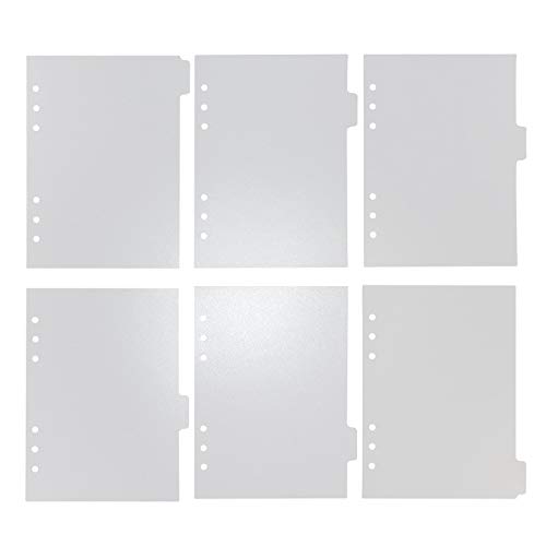 A5-Ordner-Trenner, 6 Register, transparente Ordnerregister, 6 Löcher, Kunststoff, transparente Ordner-Trennblätter mit Registern, lose Blätter, Trennblätter A5-Ordner-Trenner, 6 Register, transparente Ordnerregister, 6 Löcher, Kunststoff, transparente Ordner-Trennblätter mit Registern, lose Blätter, Trennblätter von etspolt