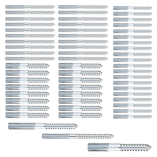 60 Stück Stockschrauben M6 x 80/M8 x 60/M8 x 80mm: Torx Stockschrauben, Schraubstifte aus verzinktem Stahl, Doppelgewindeschrauben für Rohrschellen, Möbelmontage, Holzgelenke und Möbelbeine 60 Stück Stockschrauben M6 x 80/M8 x 60/M8 x 80mm: Torx Stockschrauben, Schraubstifte aus verzinktem Stahl, Doppelgewindeschrauben für Rohrschellen, Möbelmontage, Holzgelenke und Möbelbeine von eupdd
