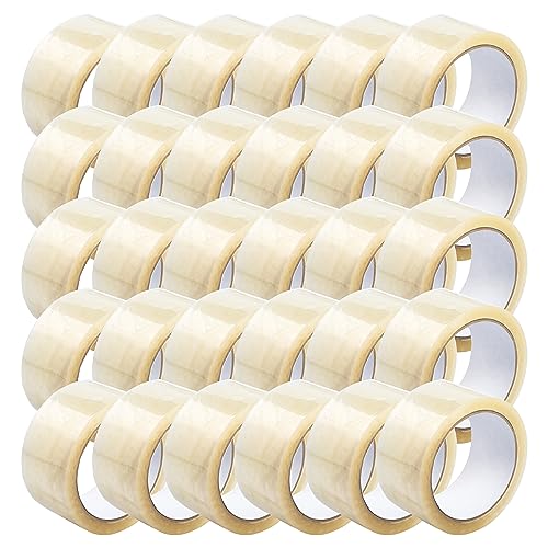 eurofolin Paket-Klebeband Transparent leise - 30 Rollen, 50mm x 66m, extra starkes Packband, Universalklebeband für Umzugs-Karton von eurofolin