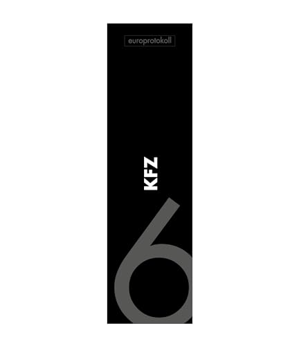 Rückenschild 'Kfz' für DIN A4 Ordner, beschriftetes Einsteckschild im Format 53 x 186 mm, passend für 8 cm Ordner mit Einstecktaschen von europrotokoll