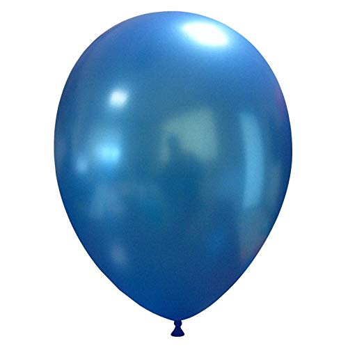 eventkauf 50 große metallic Luftballons (Blau) von eventkauf