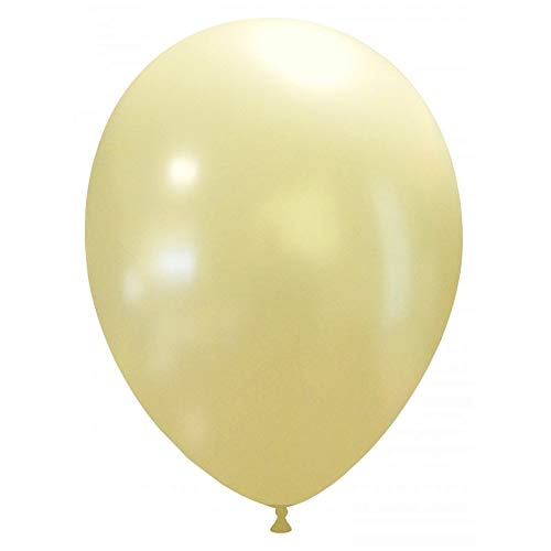 50 metallic Luftballons (Farbe wählbar) (Ivory) von eventkauf