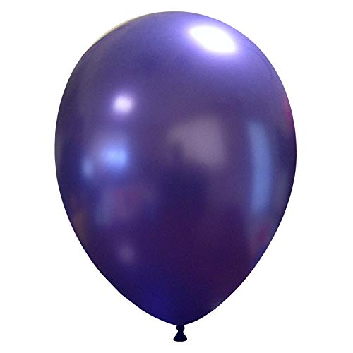 50 metallic Luftballons (Farbe wählbar) (Lila) von eventkauf