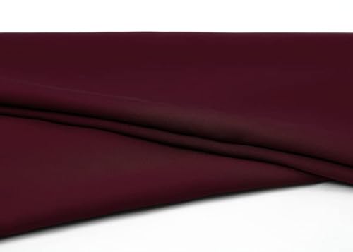 Chiffon Stoff Meterware am Stück - 150 cm Breite - Bordeaux von eventkauf