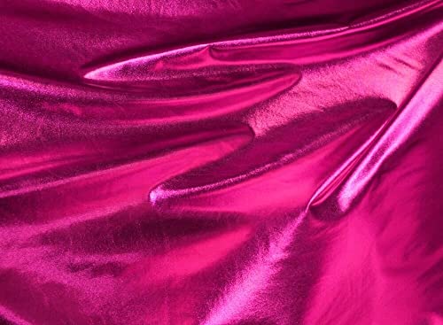 Lycra Stoff Meterware - metallic Dekostoff, Kostümstoff (Pink) von eventkauf