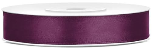 Satinband 25m x 12mm Dekoband Geschenkband (Pflaume) von eventkauf