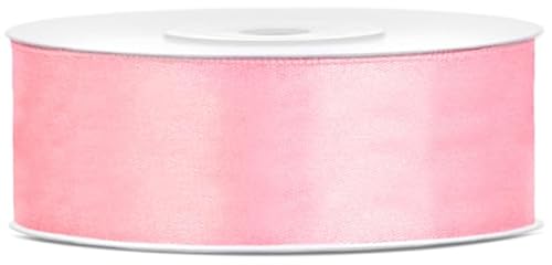 Satinband 25m x 25mm Dekoband Geschenkband (Babyrosa) von eventkauf