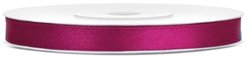 Satinband 25m x 6mm Dekoband Geschenkband (Fuchsia) von eventkauf