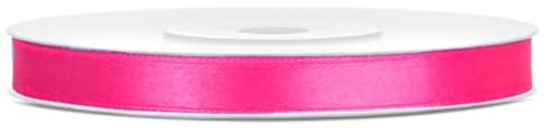 Satinband 25m x 6mm Dekoband Geschenkband (Pink) von eventkauf