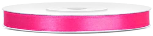 Satinband 25m x 6mm Dekoband Geschenkband (Pink) von eventkauf