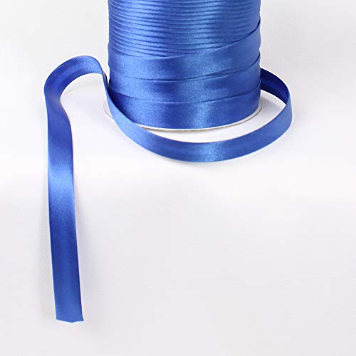 Schrägband Satin 9m x 15mm (Blau, #40) von eventkauf