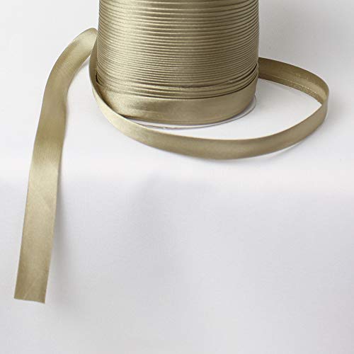 Schrägband Satin 9m x 15mm (Hellbraun, #60) von eventkauf