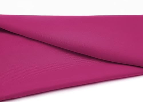 Chiffon Dekostoff/Meterware am Stück (Fuchsia) von eventkauf