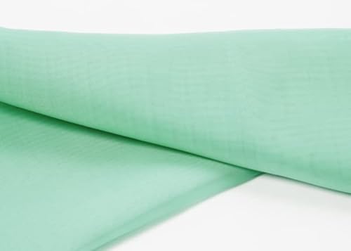 Chiffon Dekostoff/Meterware am Stück (mint) von eventkauf