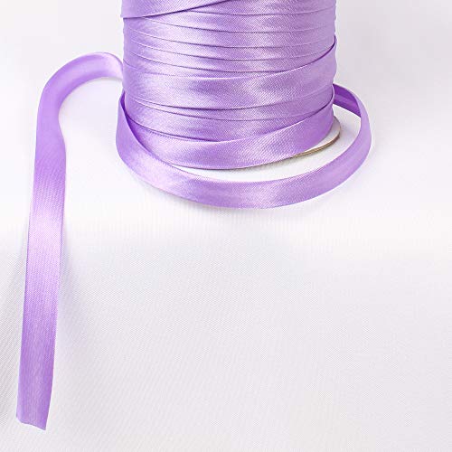 eventkauf Schrägband Satin 9m x 15mm (Flieder, #140) von eventkauf