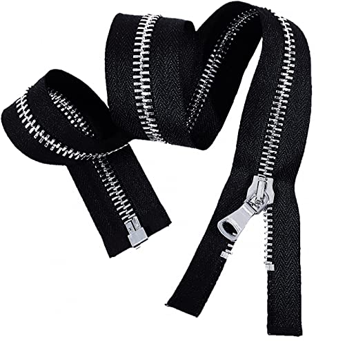 everest 1953 Reißverschluß 1-Wege #10 schwarz teilbar Kette Metall Poliert 55 65 70 75 85 cm von everest 1953