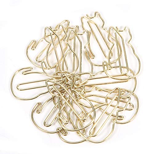 12 Klammern, einzigartige, stilvolle multifunktionale dicke Büroklammern in Katzenform, 3 x 2 cm 12 Klammern, einzigartige, stilvolle multifunktionale dicke Büroklammern in Katzenform, 3 x 2 cm von evhooe