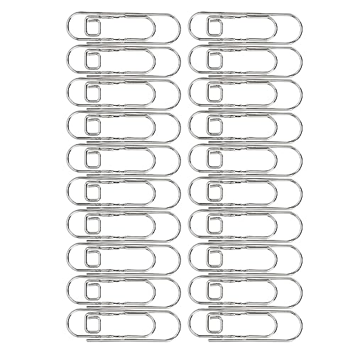 20 Stück Metall-Stift-Clips, galvanisiert, rostfrei, multifunktional, Stifthalter, Büroklammer, Schreibwaren, Werkzeug, Notizbuch von evhooe